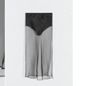 Mango Sheer Midi Skirt